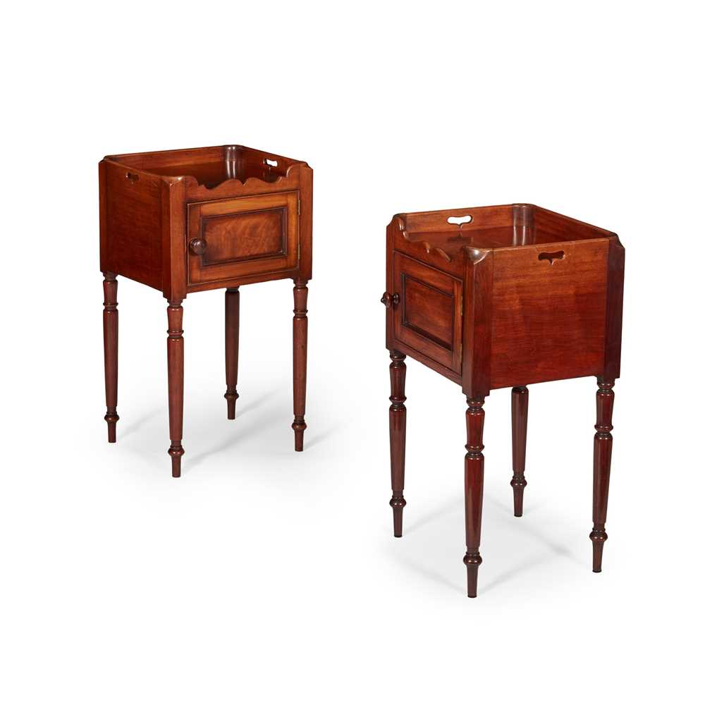 MATCHED PAIR OF LATE REGENCY MAHOGANY 2cd489