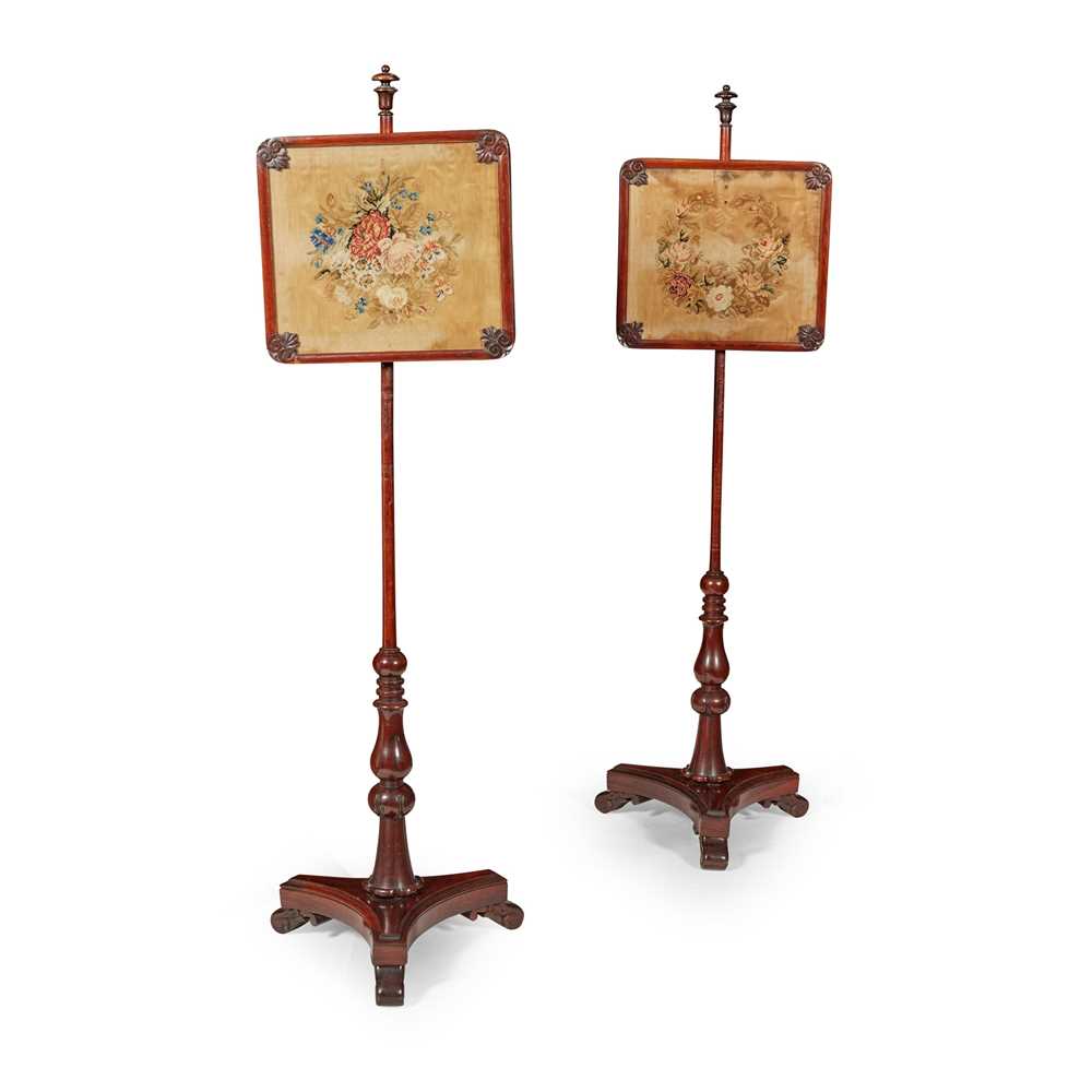 Y PAIR OF REGENCY ROSEWOOD AND