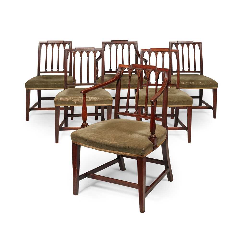 SET OF SIX REGENCY MAHOGANY DINING 2cd492