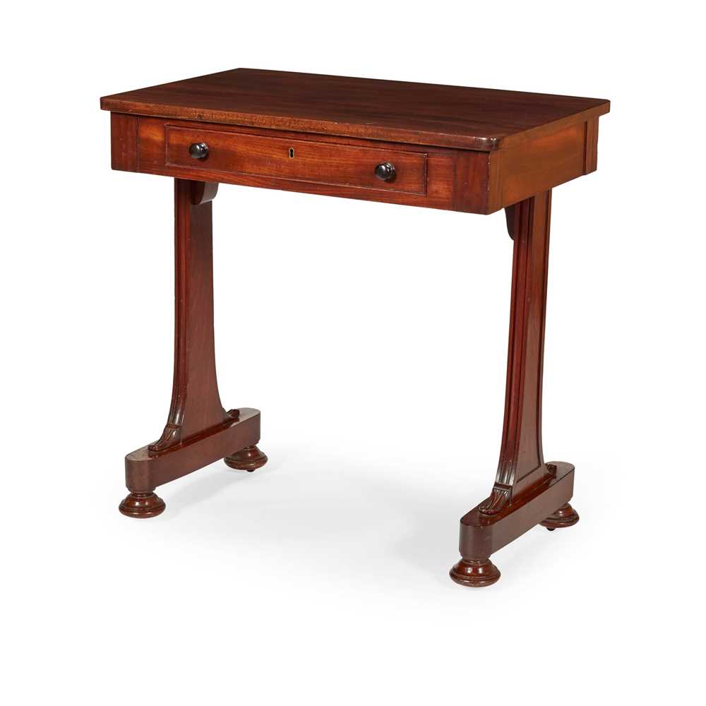 LATE REGENCY MAHOGANY WRITING TABLE EARLY 2cd49a