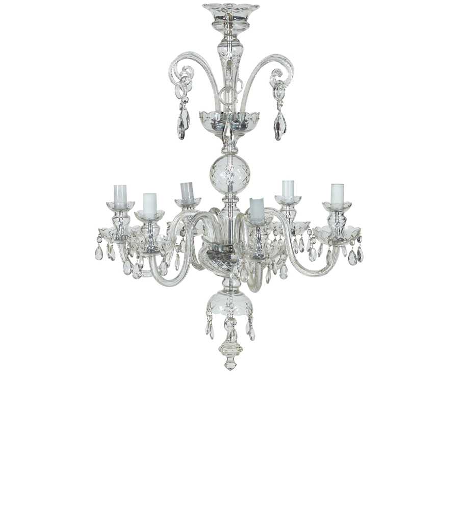 REGENCY STYLE CUT GLASS SIX LIGHT 2cd4b7