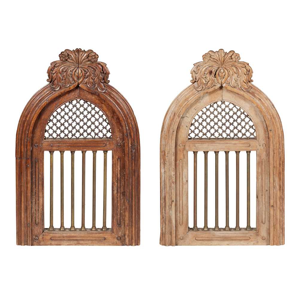 PAIR OF SPANISH CARVED FRUITWOOD