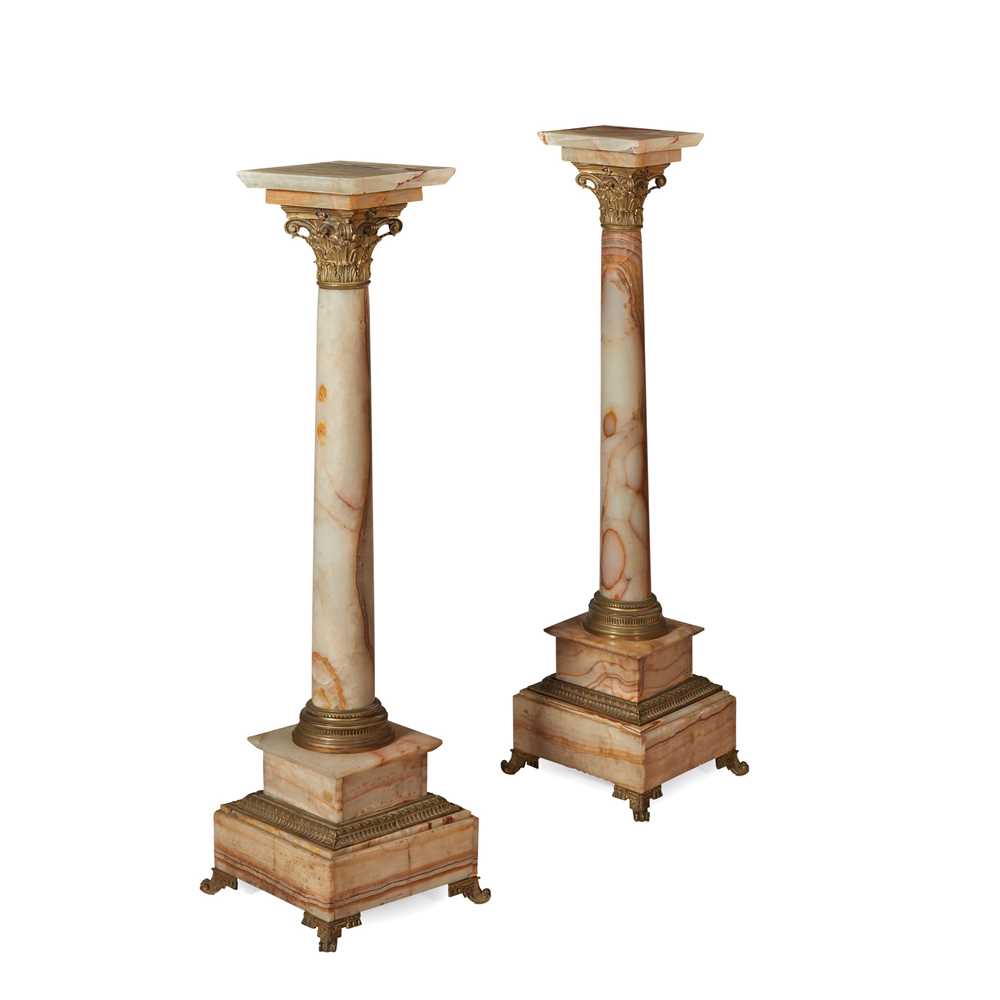 PAIR OF FRENCH ONYX AND GILT METAL 2cd55e