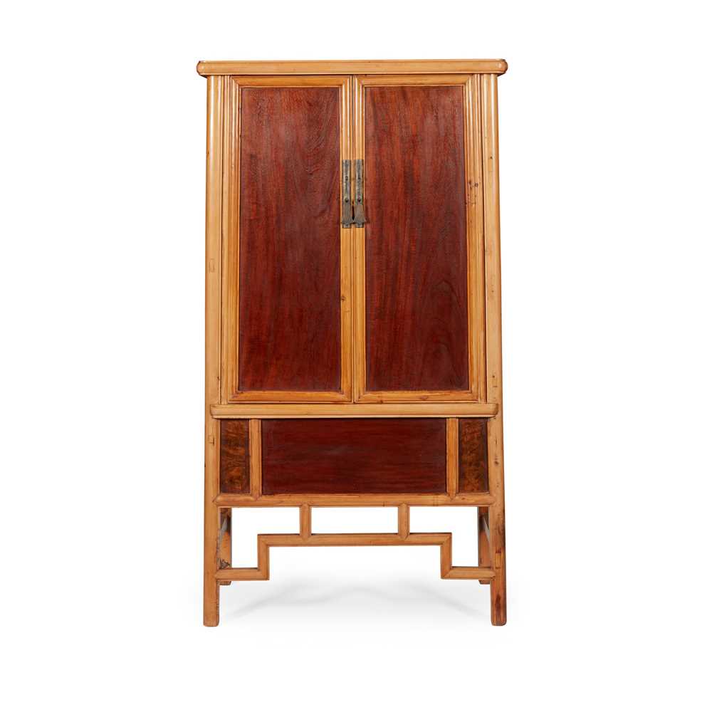 CHINESE PINE AND HARDWOOD CABINET 19TH 2cd58d