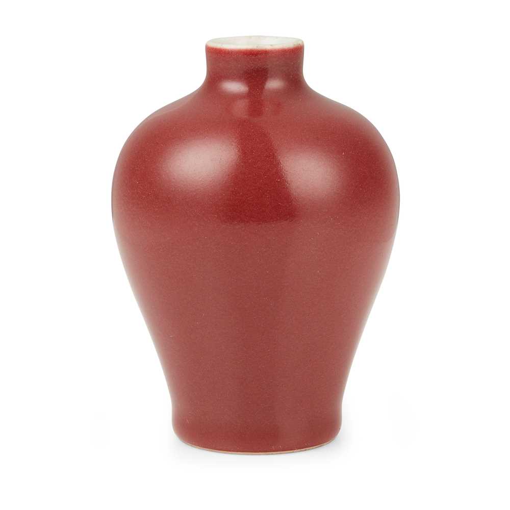 SMALL RED-GLAZED MEIPING VASE
YONGZHENG