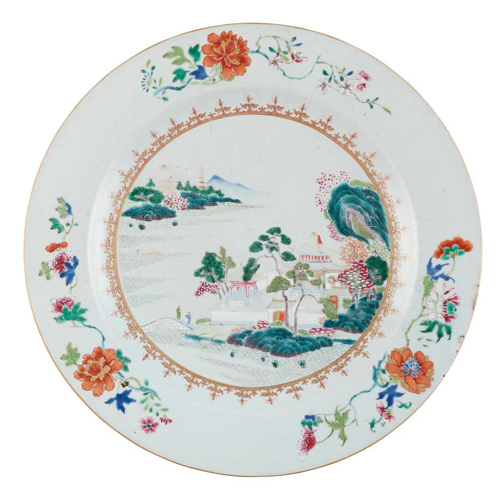 FAMILLE ROSE CHARGER QING DYNASTY  2cb62e