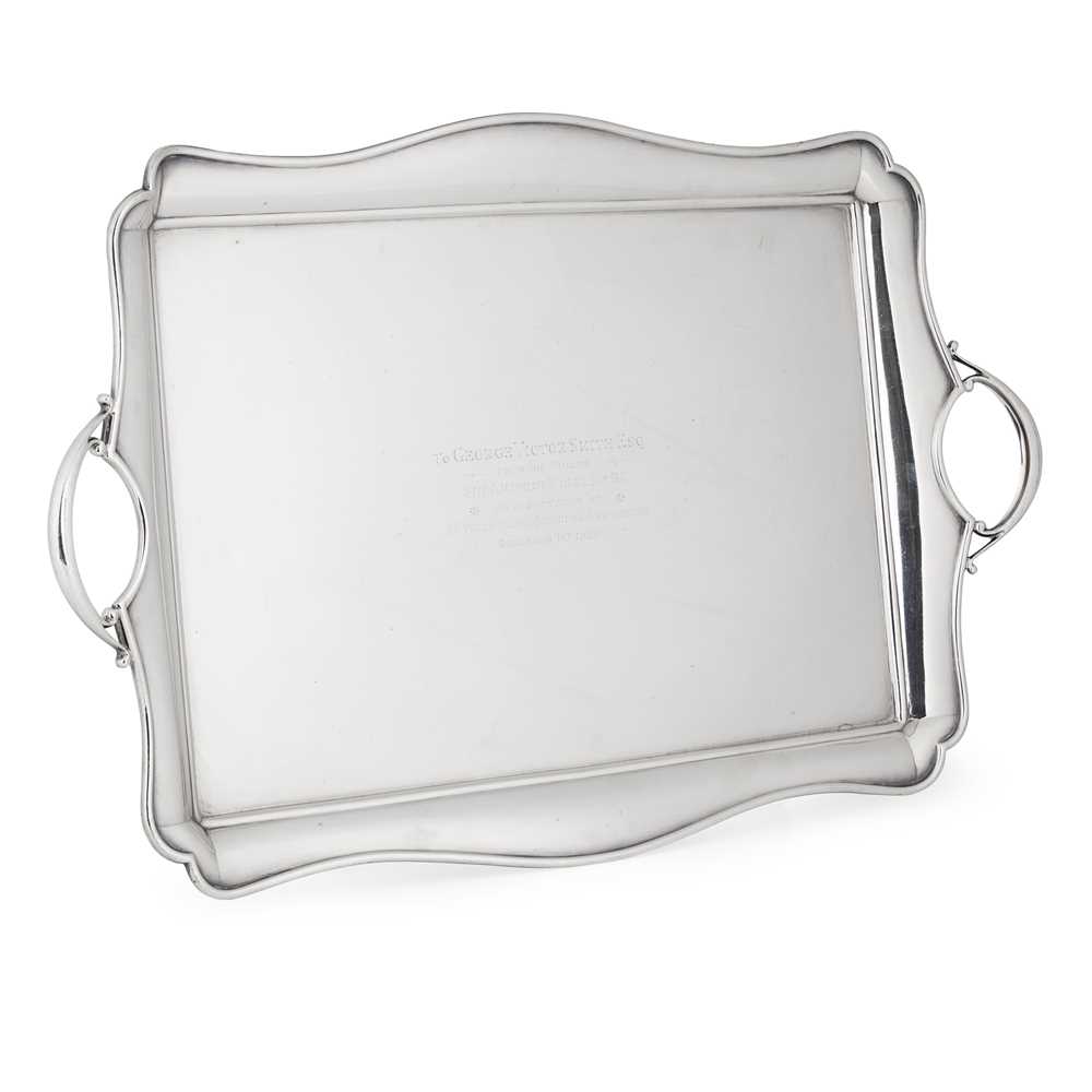 A 1920S TWIN HANDLED TRAY Roberts 2cb7ba