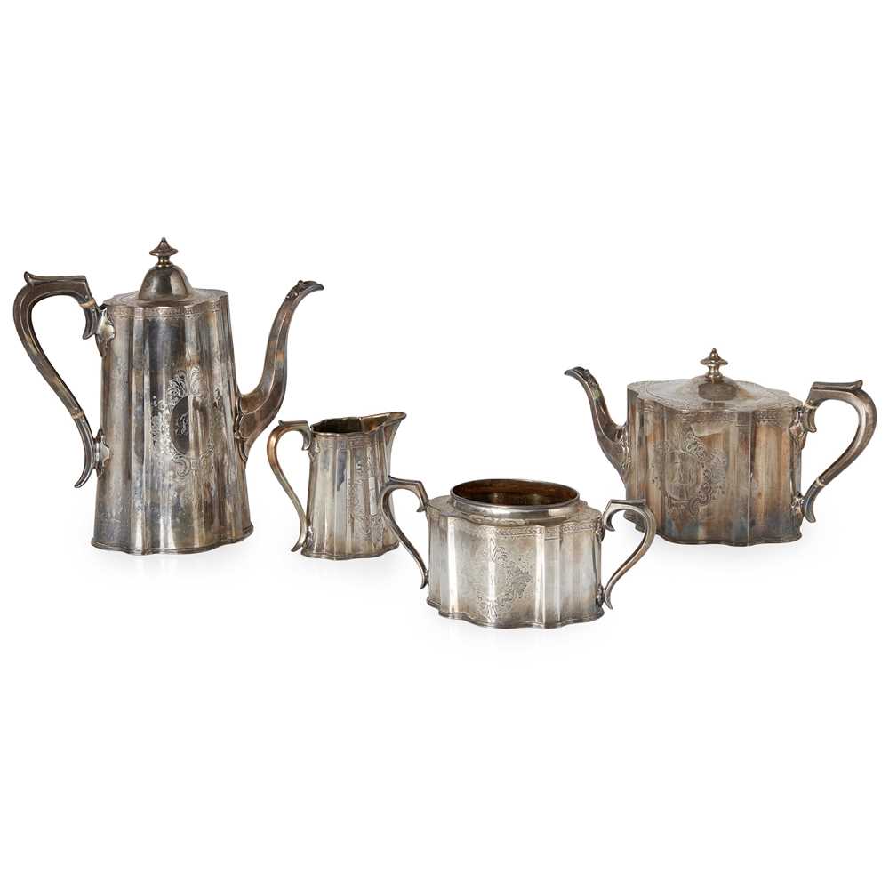 Y AN EARLY VICTORIAN FOUR-PIECE TEA