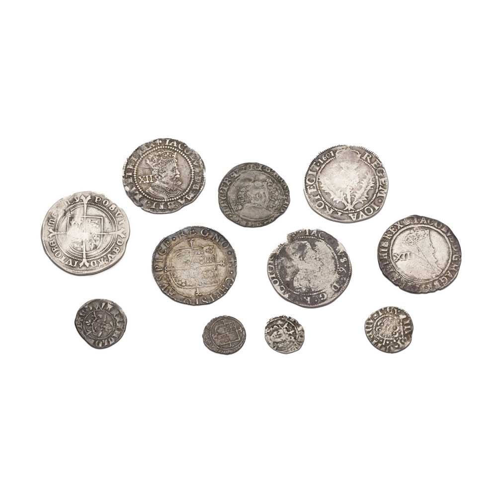 A COLLECTION OF HAMMERED SILVER