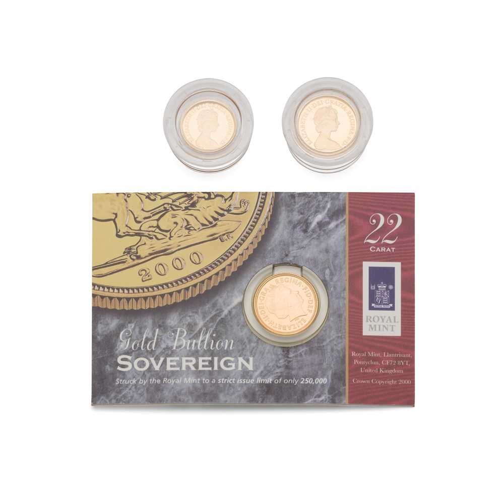 TWO GOLD PROOF SOVEREIGNS AND A HALF