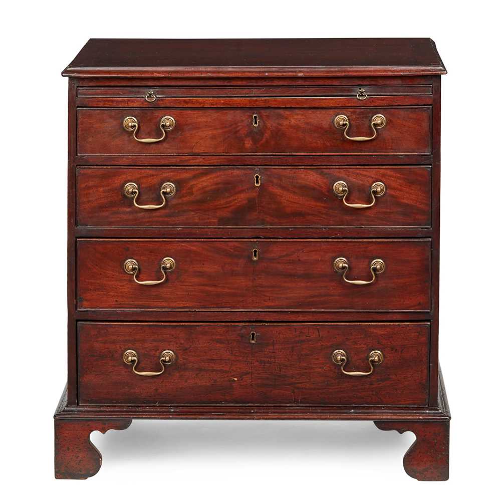 GEORGE III MAHOGANY BACHELOR'S