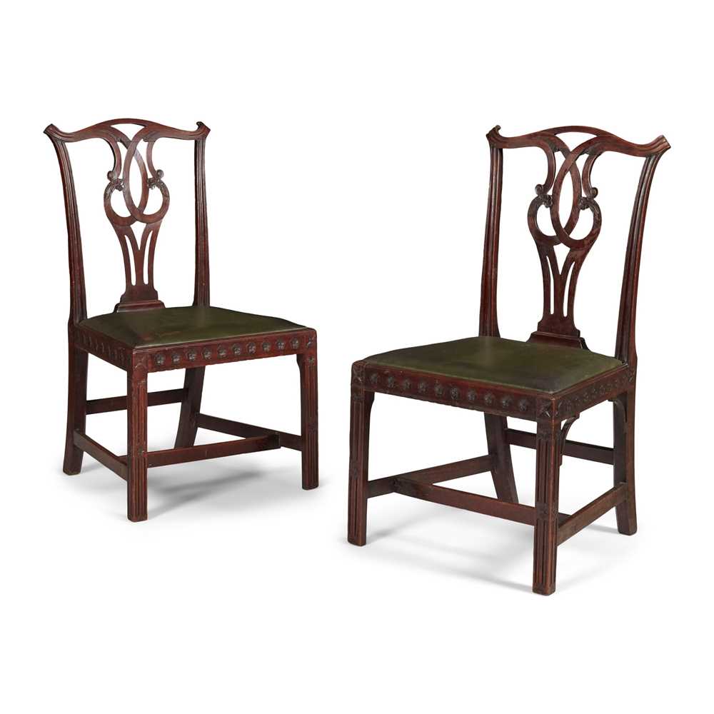 PAIR OF GEORGE III MAHOGANY SIDE 2cb9ef