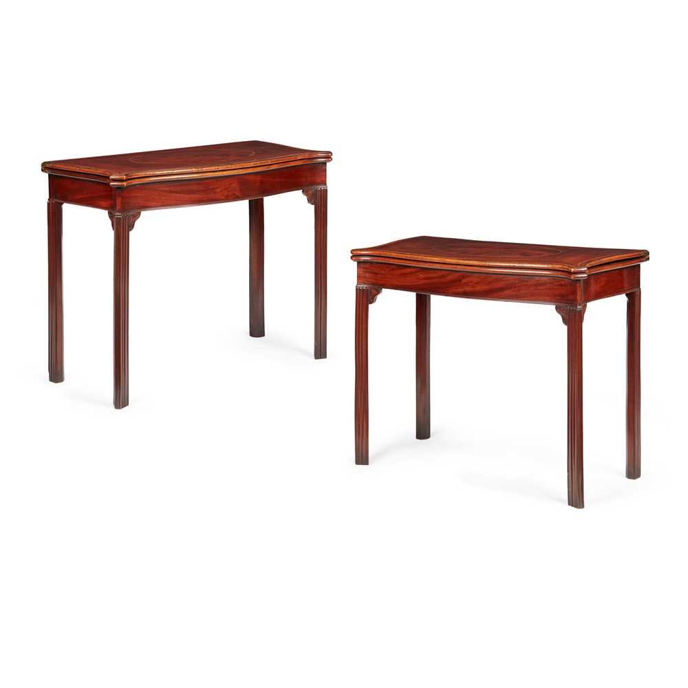 PAIR OF GEORGE III MAHOGANY AND