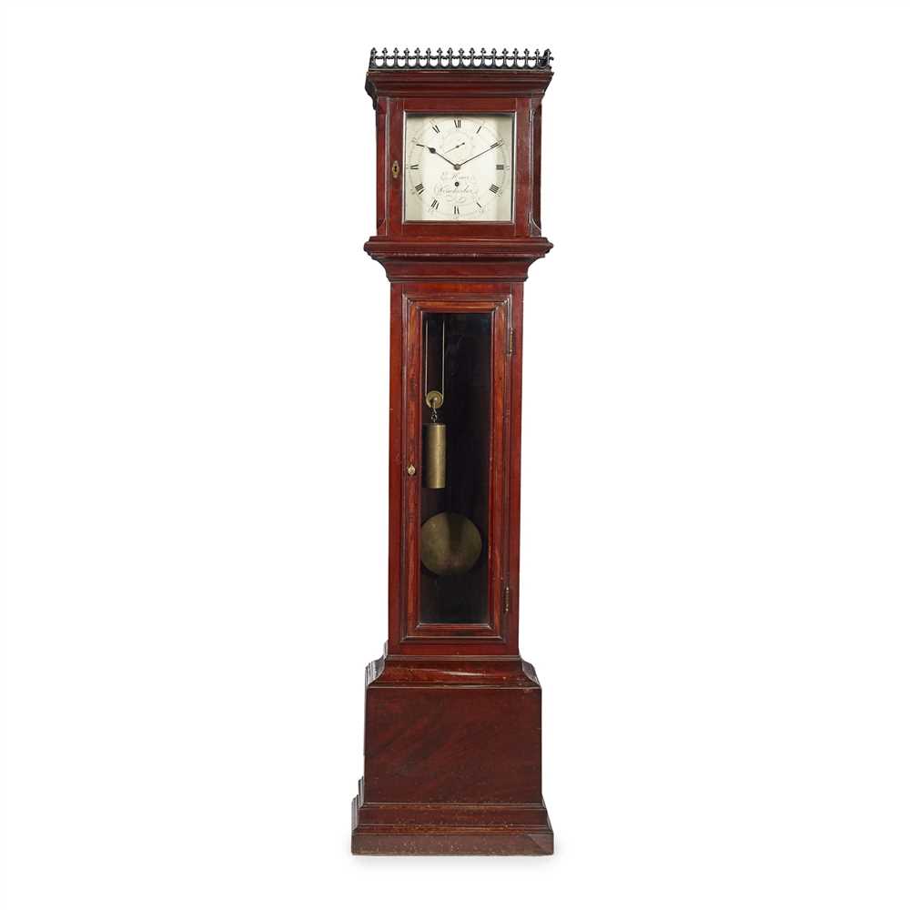 GEORGE III MAHOGANY LONGCASE CLOCK,