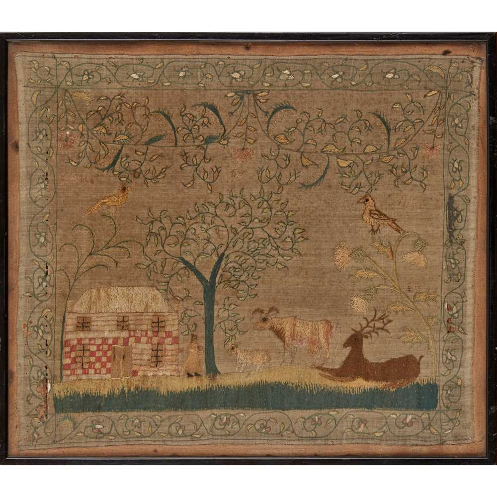 SCOTTISH GEORGIAN NEEDLEWORK PANEL
LATE