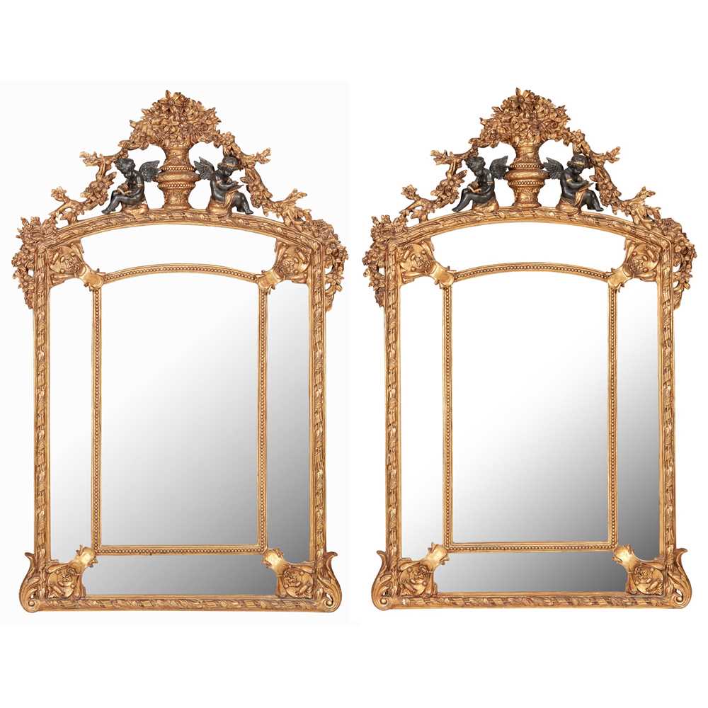 PAIR OF LOUIS XIV STYLE GILTWOOD