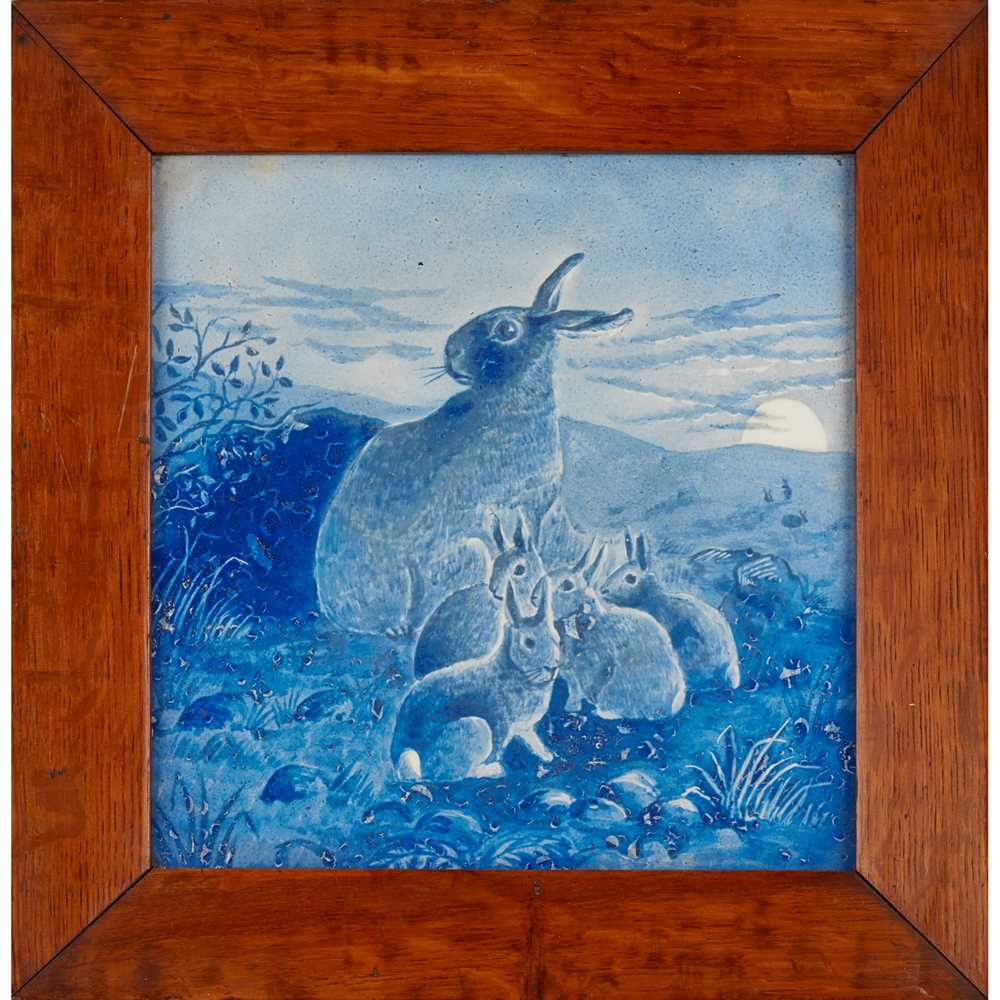 MINTON CO RABBIT FAMILY FRAMED 2cbb42