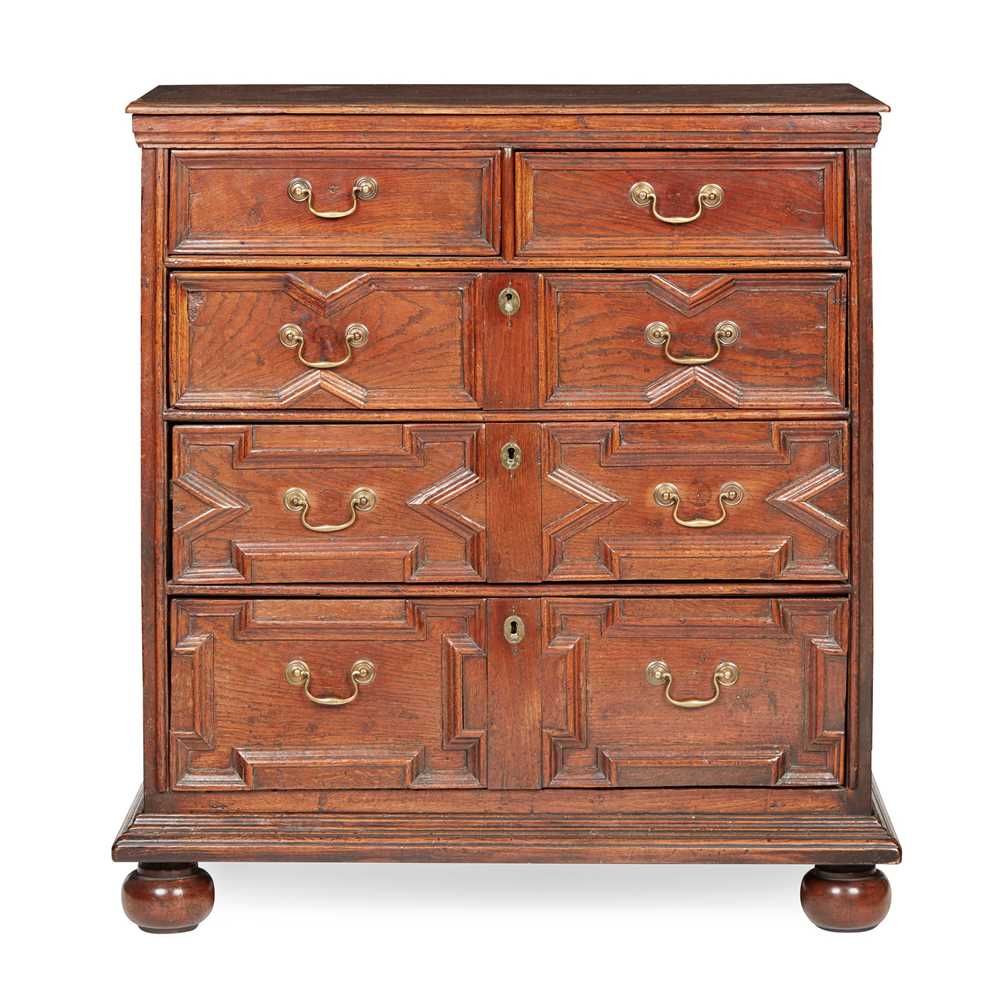 CHARLES II OAK CHEST OF DRAWERS 17TH 2cbc46