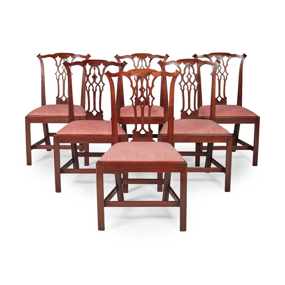 SET OF SIX GEORGIAN STYLE MAHOGANY 2cbc65