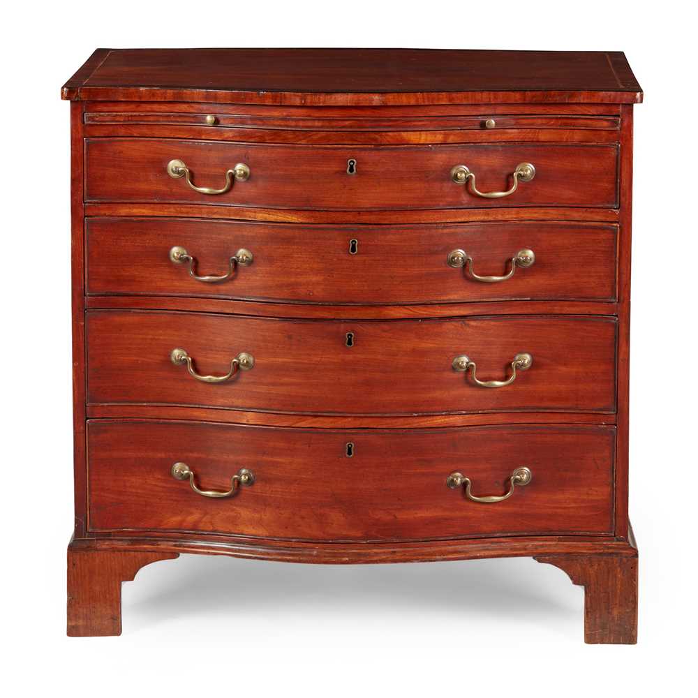 GEORGE III MAHOGANY SERPENTINE 2cbc72