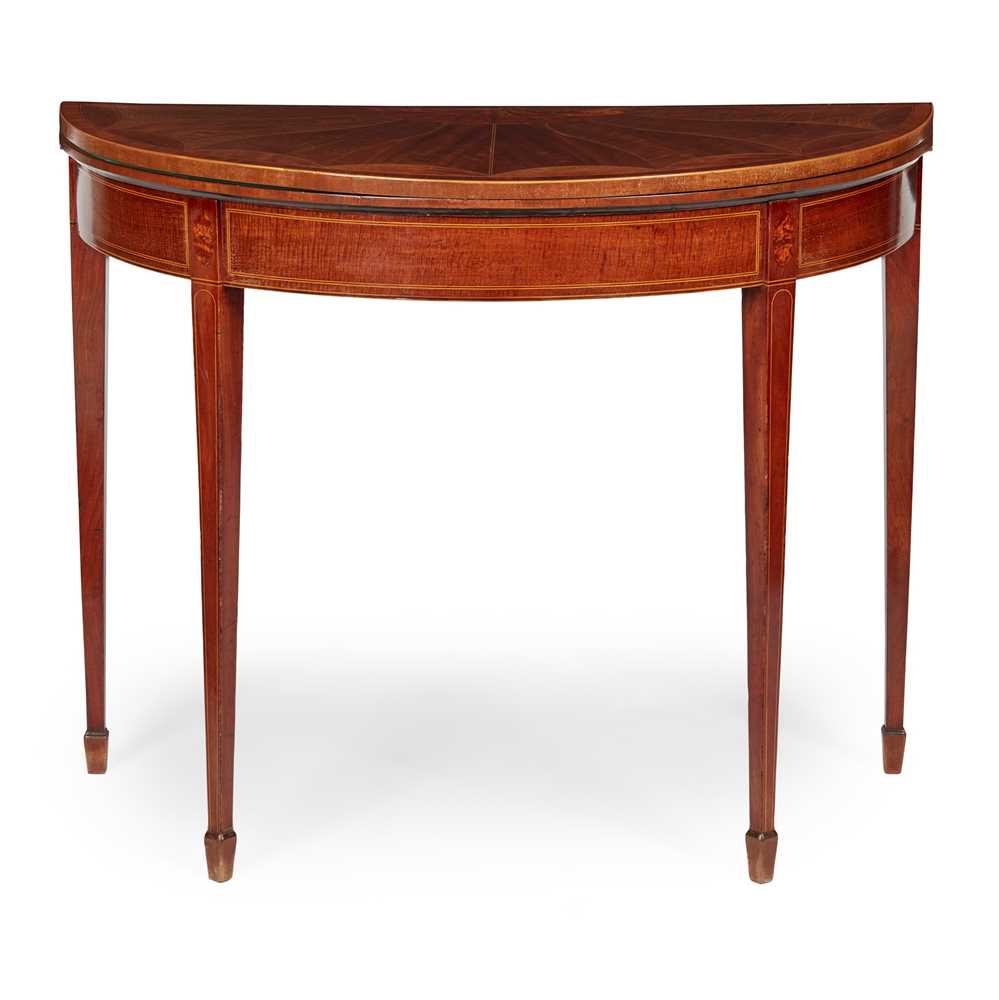 GEORGE III MAHOGANY AND SATINWOOD