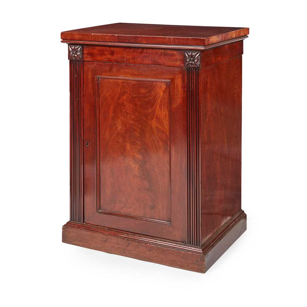 GEORGE III MAHOGANY PEDESTAL CUPBOARD
LATE