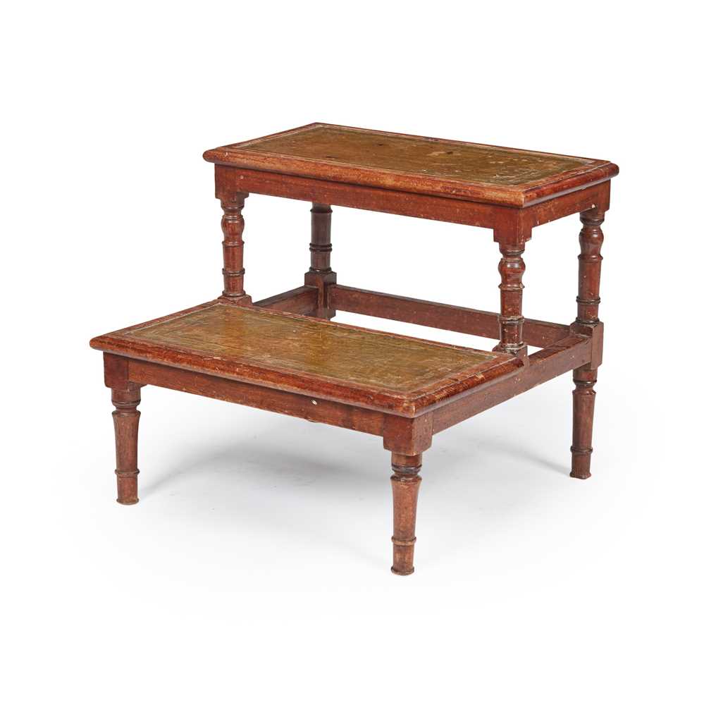 REGENCY MAHOGANY BED STEPS EARLY 2cbcf5