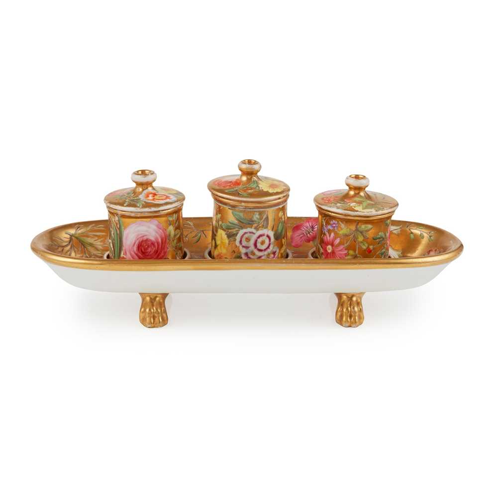 SPODE PORCELAIN INKSTAND
CIRCA