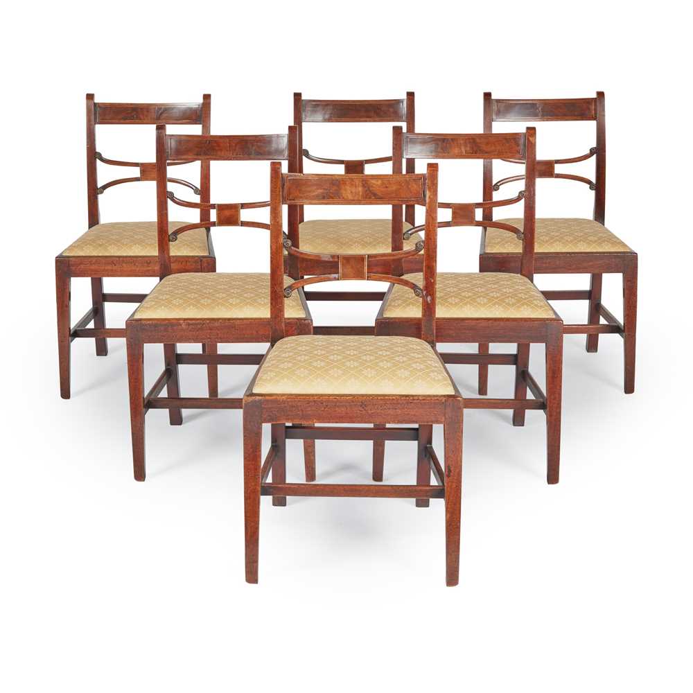 SET OF SIX REGENCY MAHOGANY DINING 2cbcfd