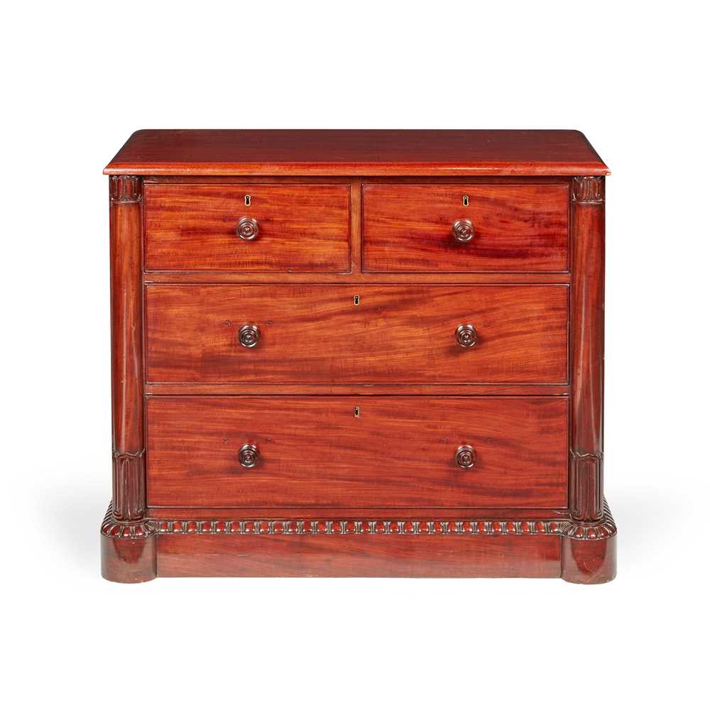 EARLY VICTORIAN MAHOGANY CHEST 2cbd25