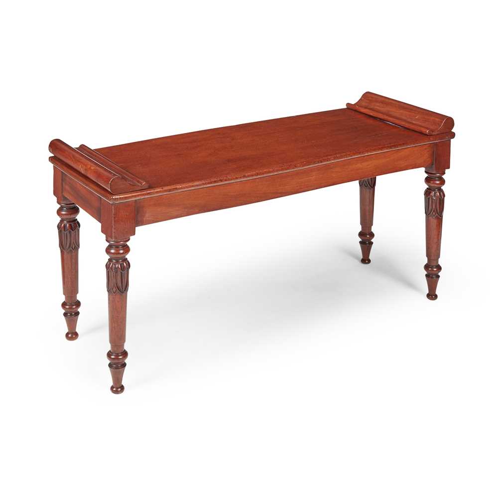 EARLY VICTORIAN MAHOGANY HALL BENCH
MID