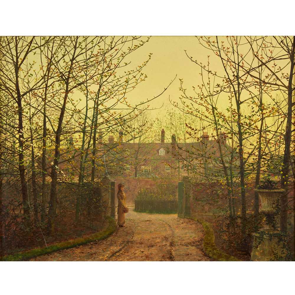 ? JOHN ATKINSON GRIMSHAW (BRITISH 1836-1893)
EVENING