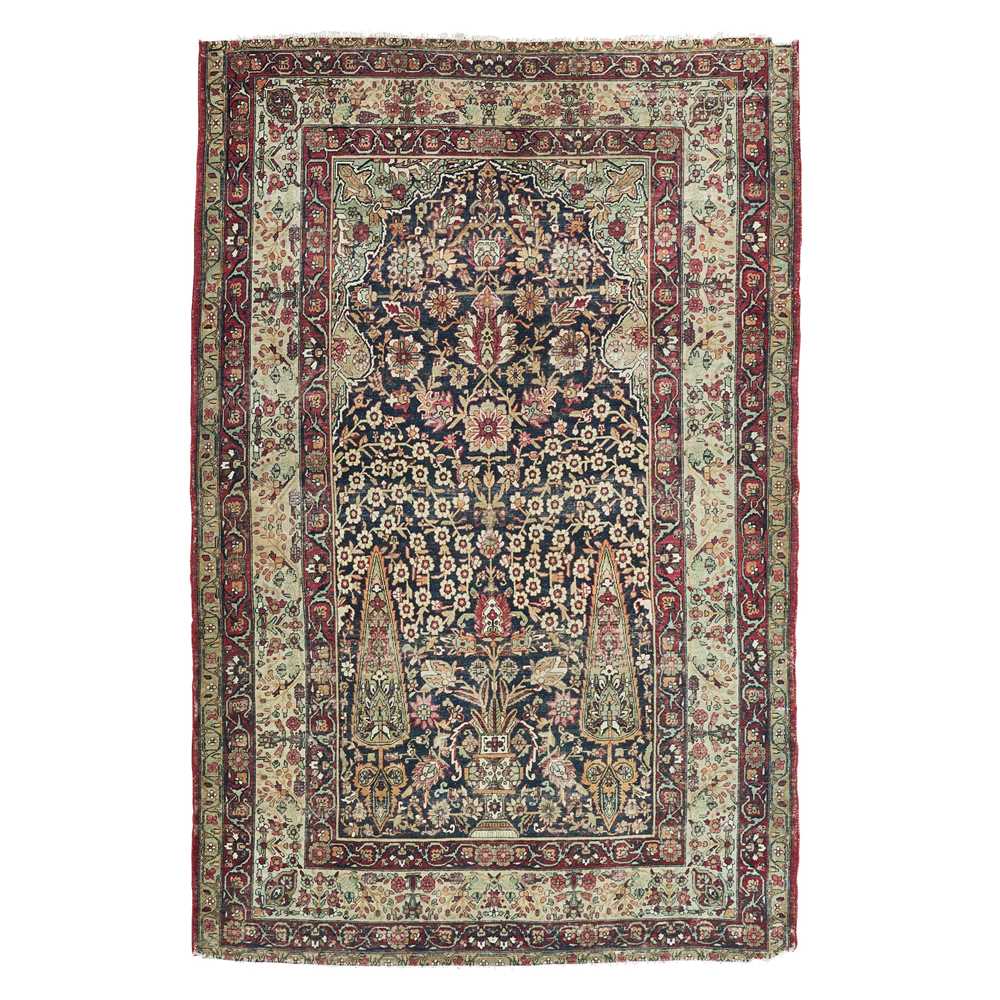 KIRMAN PRAYER RUG CENTRAL PERSIA  2cbdfb