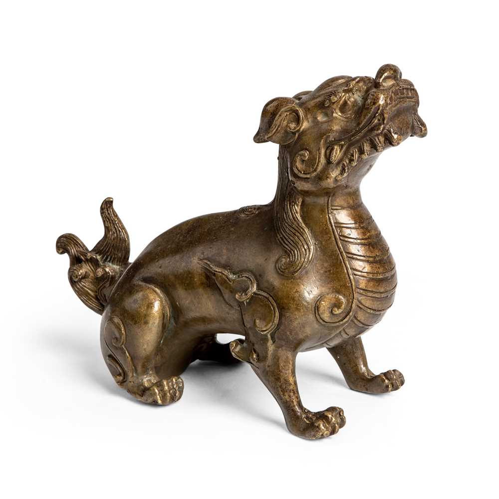 BRONZE FIGURE OF A QILIN LATE QING 2cbe3a