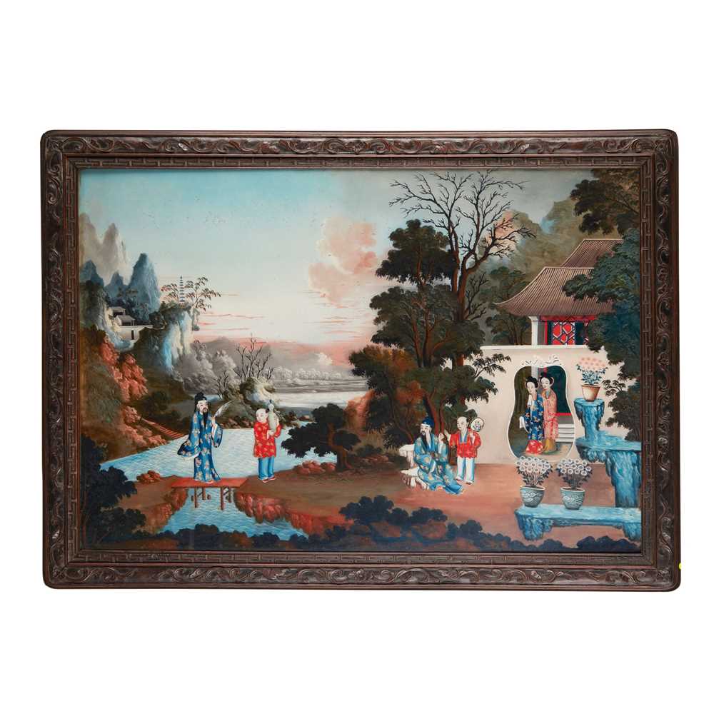 REVERSE GLASS PAINTING
QING DYNASTY,