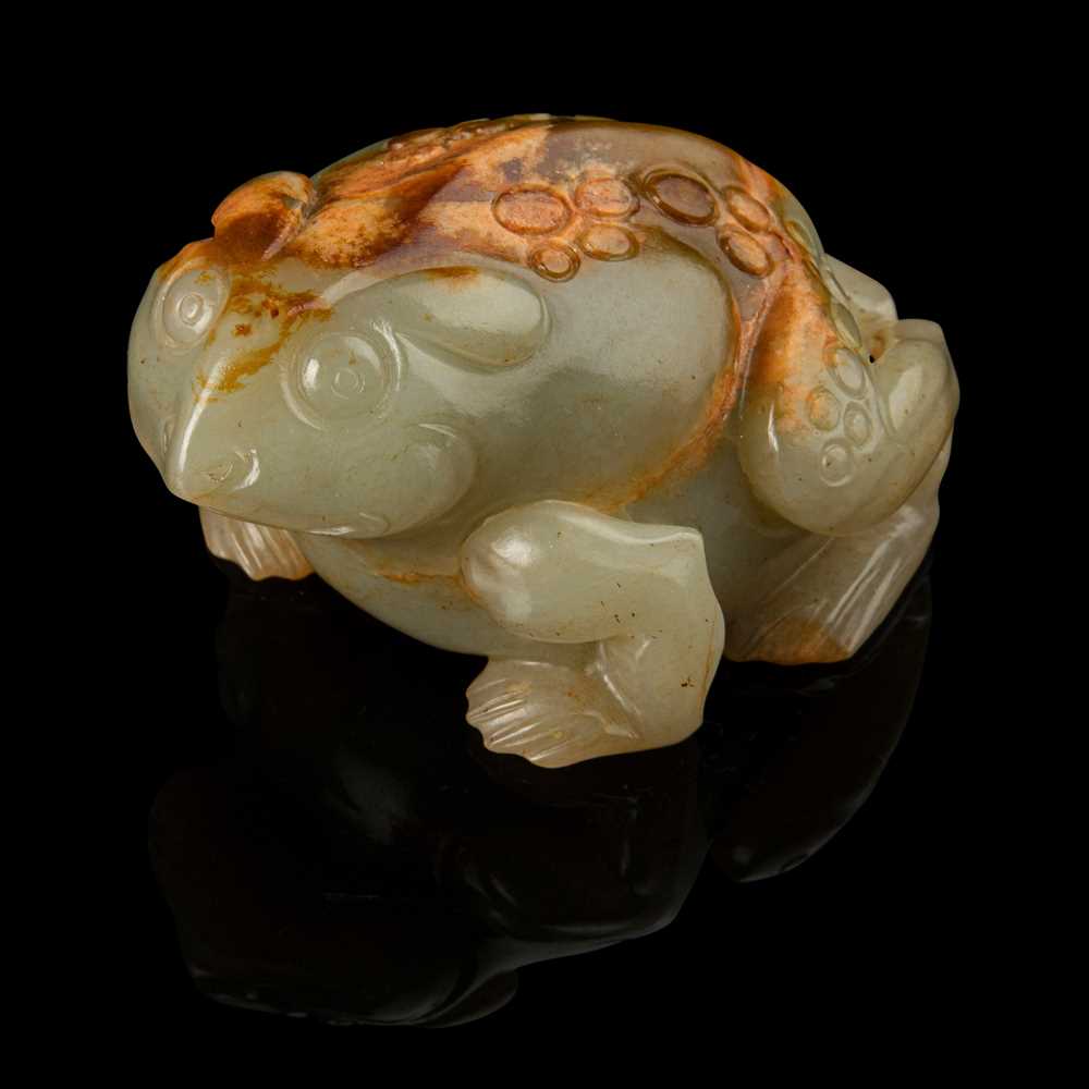 CELADON JADE WITH RUSSET SKIN CARVING 2cbe75