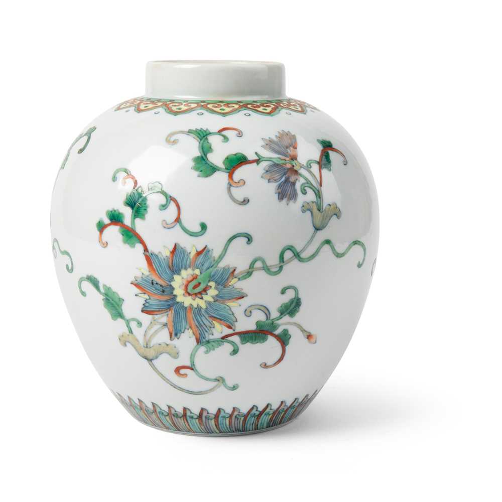 DOUCAI GINGER JAR QING DYNASTY  2cbe9b