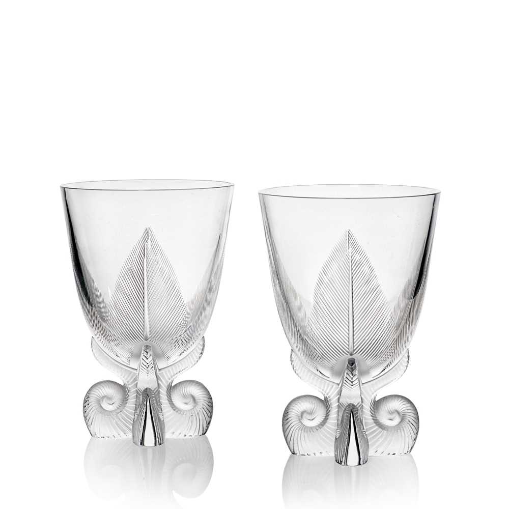 LALIQUE TWO OSMONDE VASES NO  2cc11b