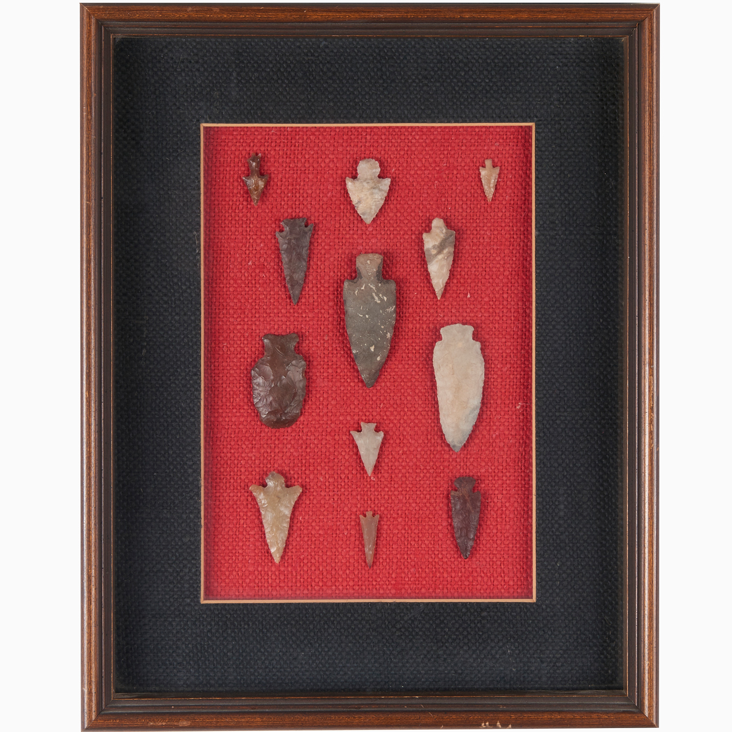 (12) INDIAN STONE PROJECTILE POINTS