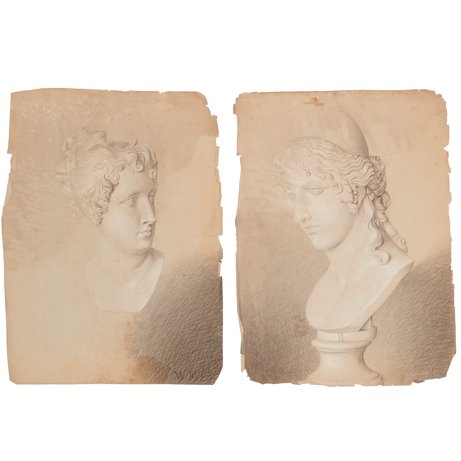 EUROPEAN SCHOOL PAIR OF CLASSICAL 2ced18