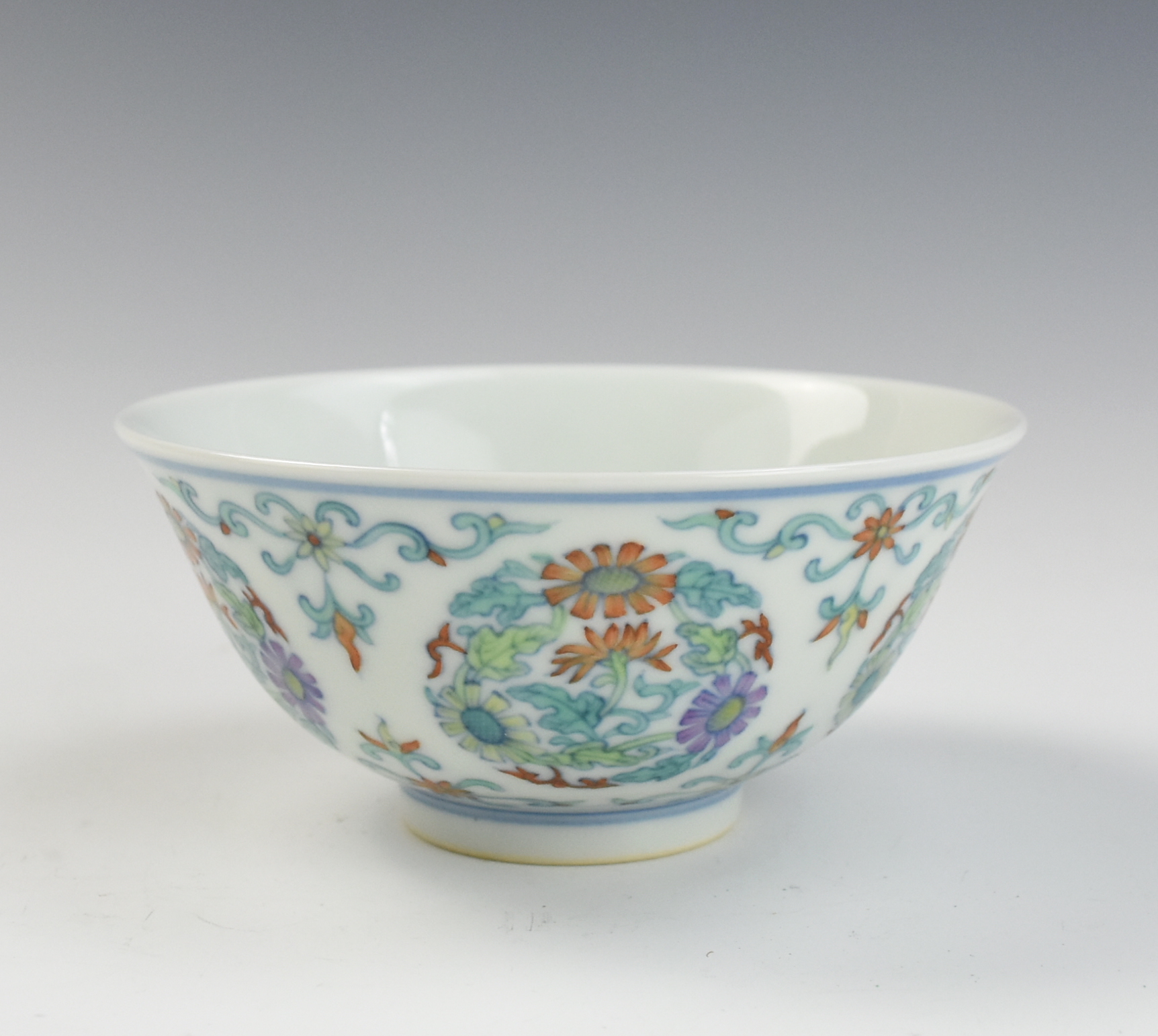 CHINESE DOUCAI BOWL W YONGZHENG 2ced84