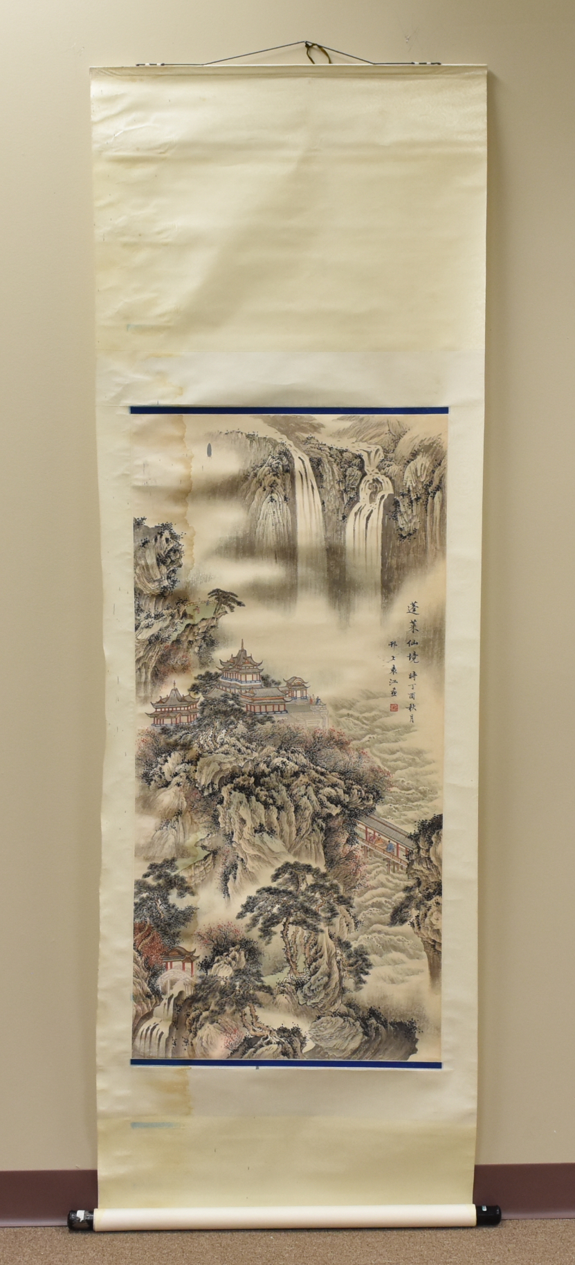 CHINESE PAINTING OF WATERFALL 2cedca