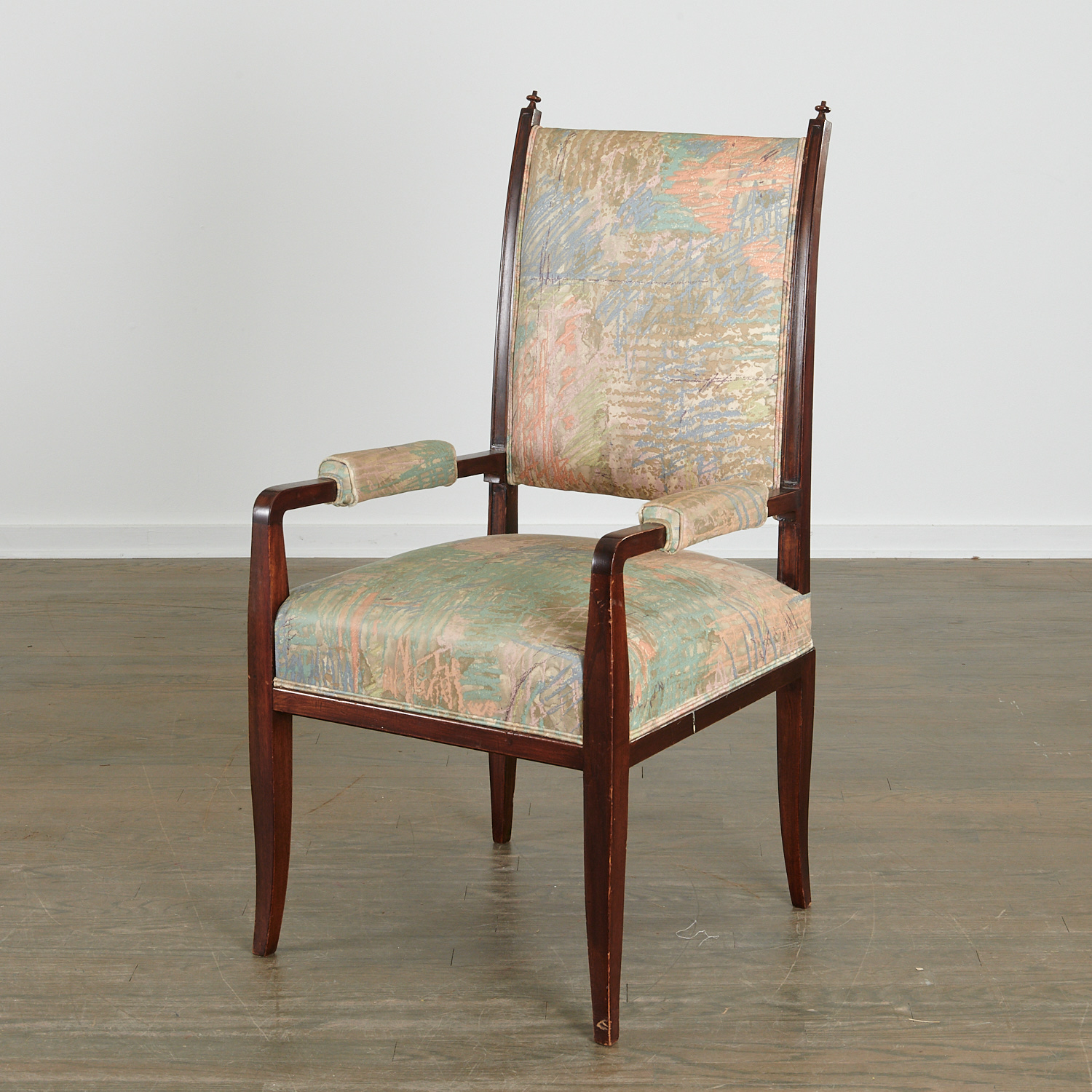 TOMMI PARZINGER, MAHOGANY ARMCHAIR