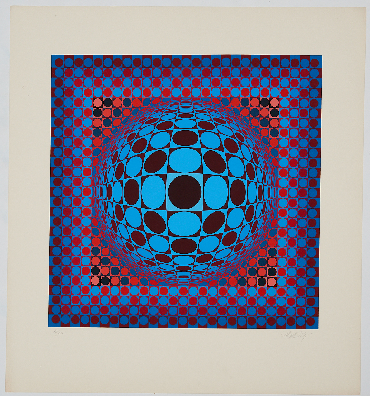 VICTOR VASARELY SIGNED SERIGRAPH 2cede0