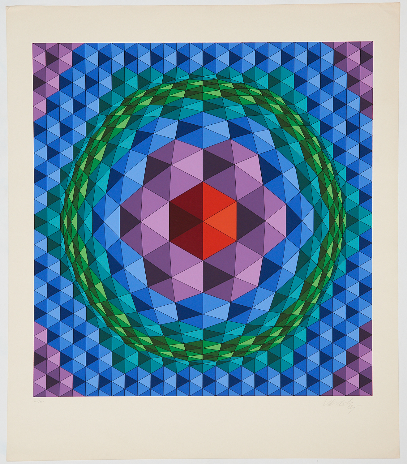 VICTOR VASARELY SIGNED SERIGRAPH 2cede1