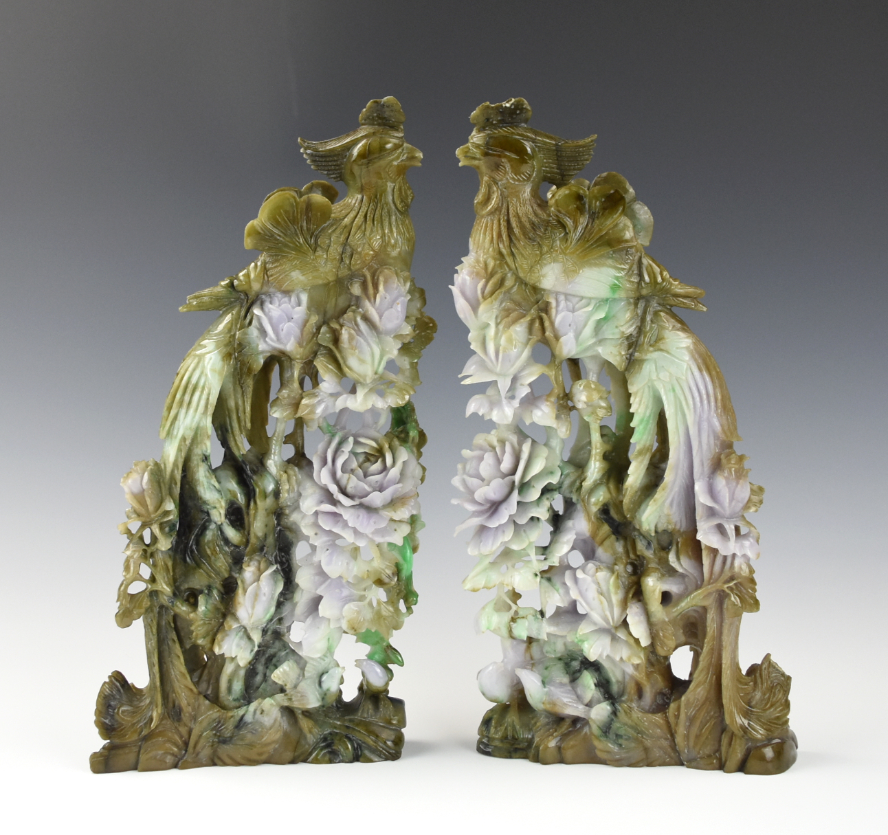 PAIR MAGNIFICENT CHINESE JADEITE 2cee92