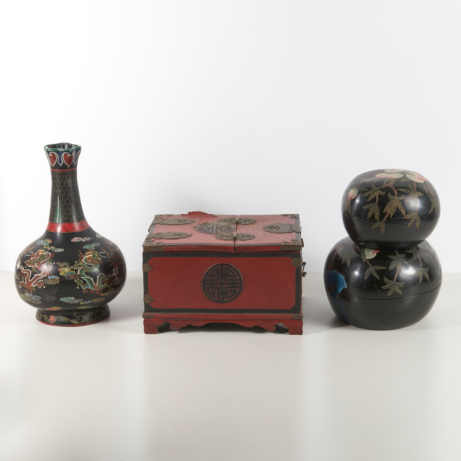 GROUP CHINESE LACQUER WARES 20th