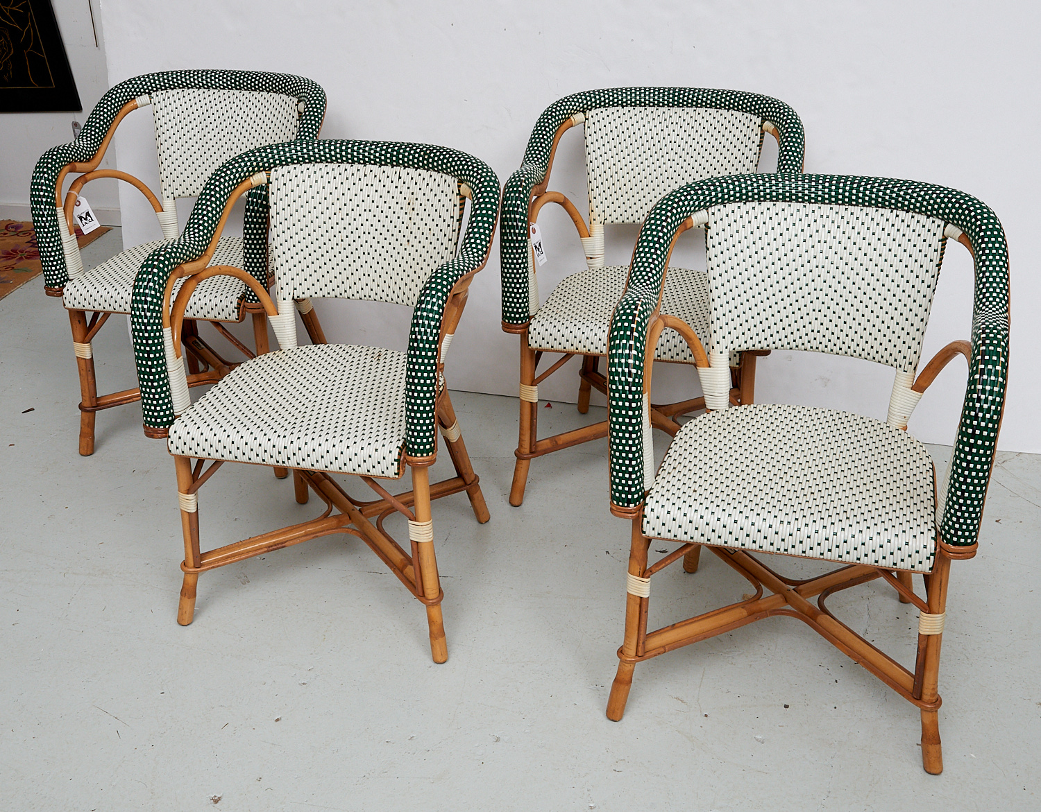 SET 4 MAISON DRUCKER CAFE ARMCHAIRS 2cefc3