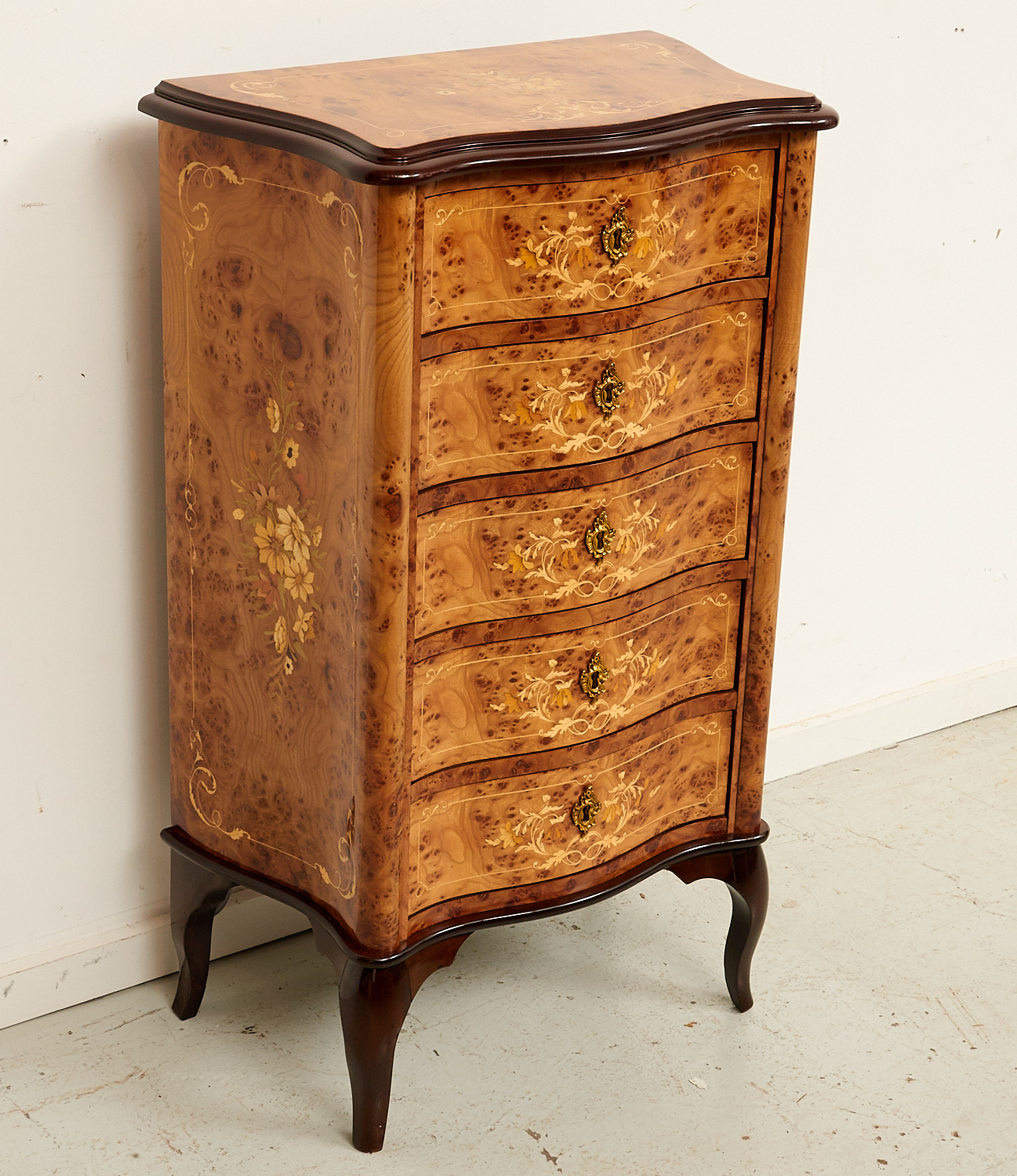 LOUIS XV STYLE MARQUETRY INLAID