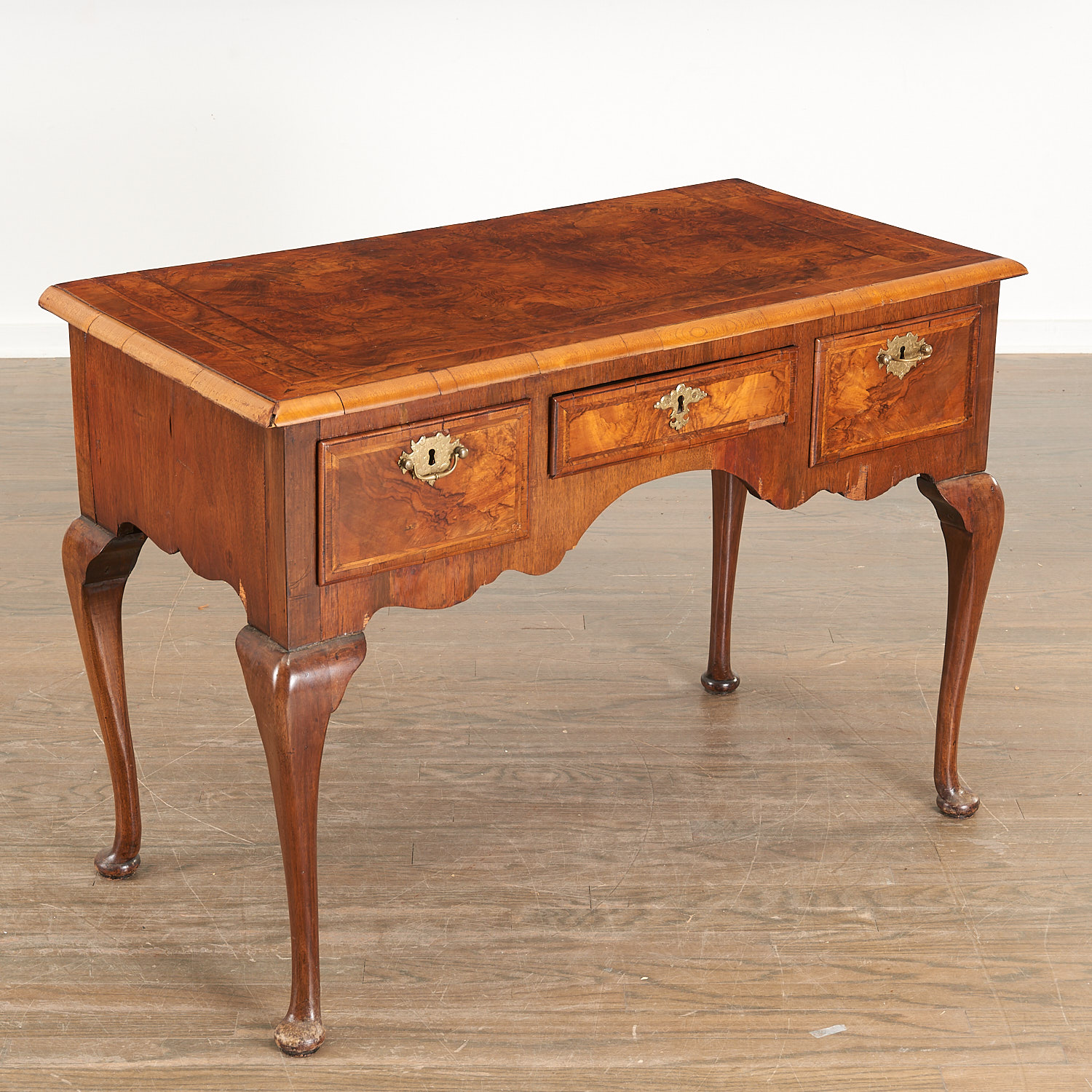 GEORGE II STYLE INLAID BURLWOOD